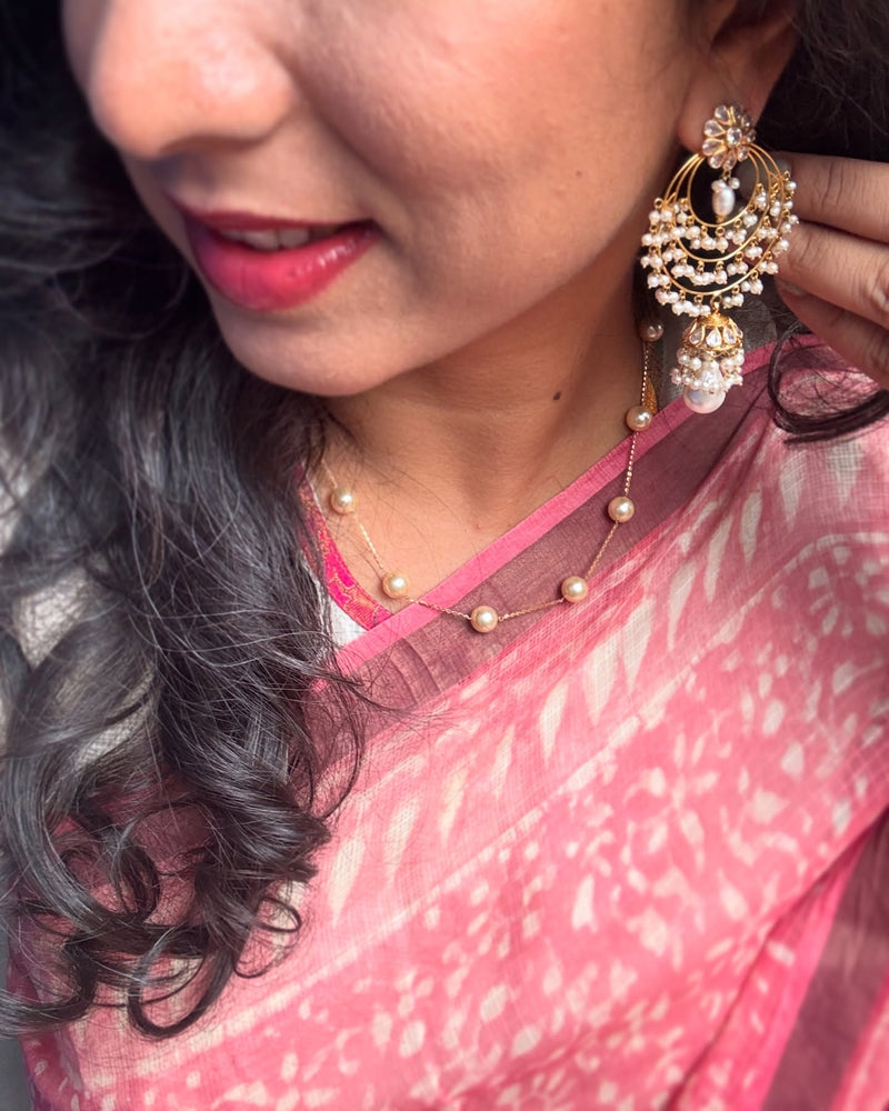 EE-X10628 Pink Silk Kota Sari