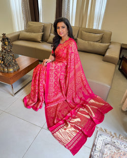 EE-X14532 Pink Modal silk Saree