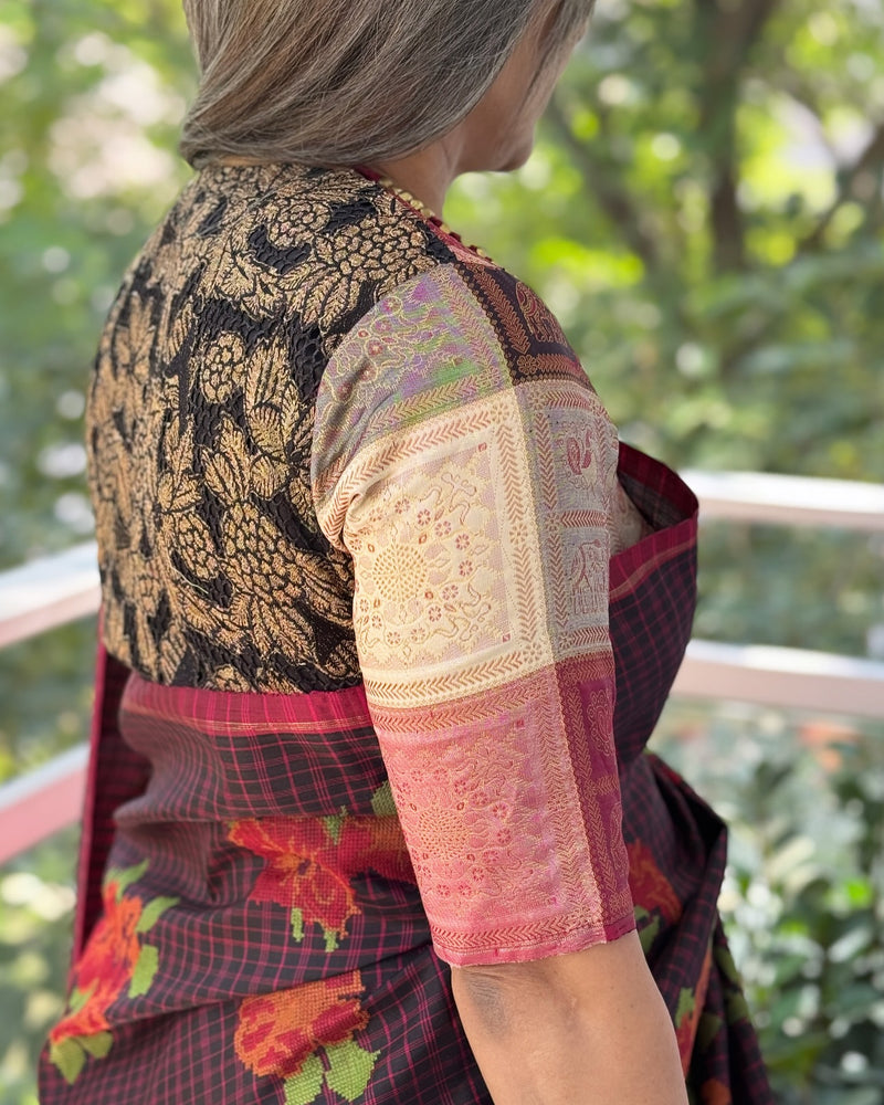 EE-X12067 Floral Kanchi silk sari