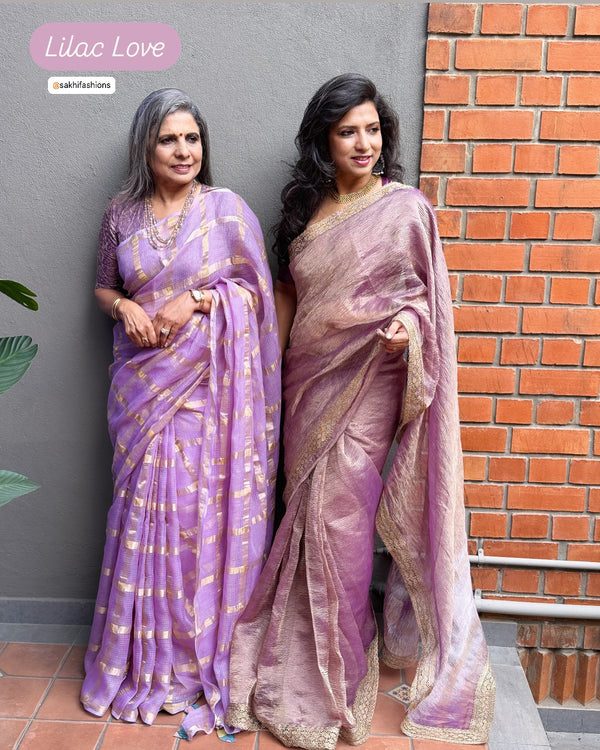 EE-X07642 Lilac Kota Cotton Sari