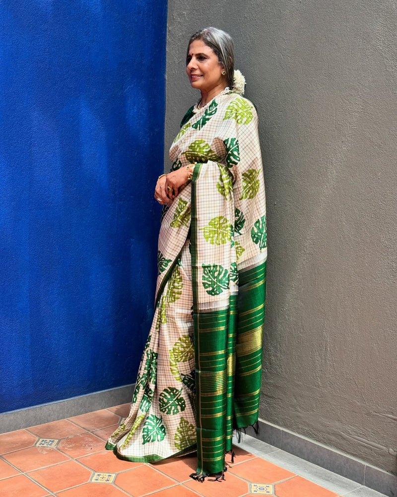 EE-X08849 Printed Kanchi Silk Sari