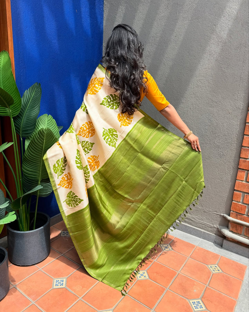 EE-X08844 Printed Kanchi Silk Sari