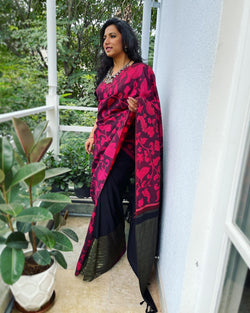 EE-S53727 Kalamkari Kanchi Saree