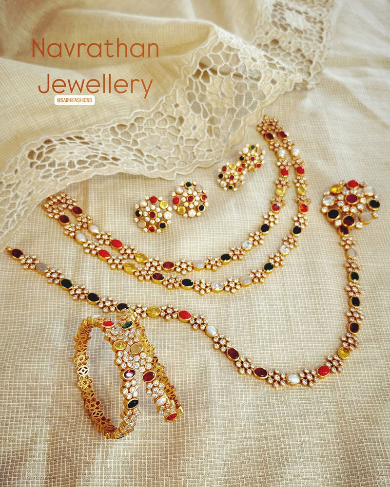 AS-X05982 Navrathan Necklace