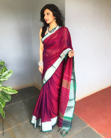 Price—14560/- A Pure Kanchipuram handloom silk saree is a masterpiece  crafted in the traditional silk-weaving town of Kanchipuram in S... |  Instagram