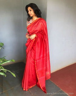 EE-S28819 Tomato Chanderi