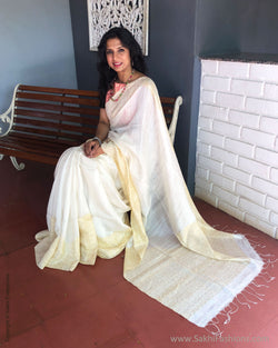 EE-S31723 Cream Matka Sari