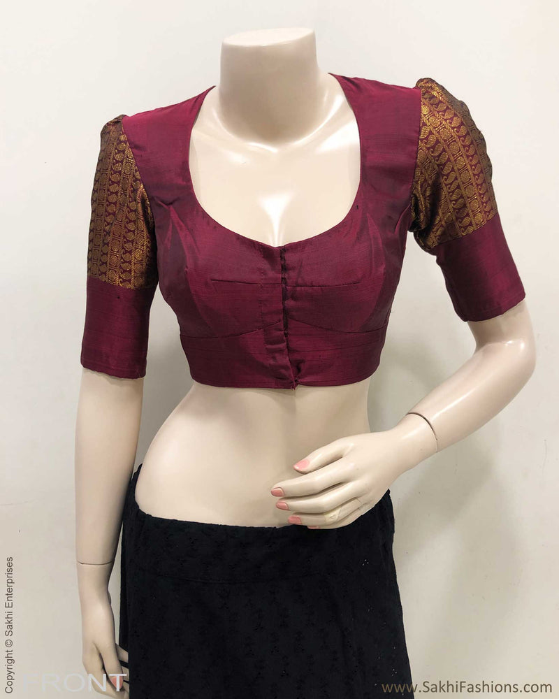 BL-F30621 Maroon Kanchi RBlouse