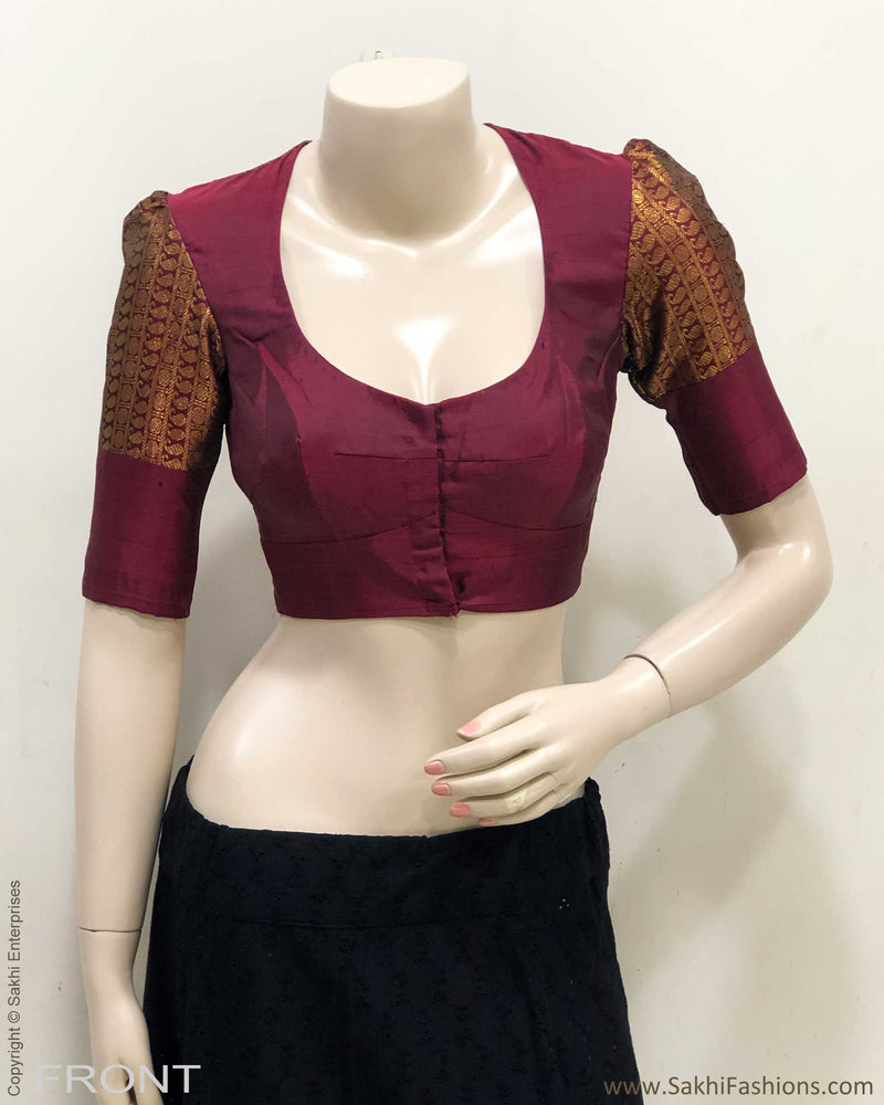 BL-F30621 Maroon Kanchi RBlouse