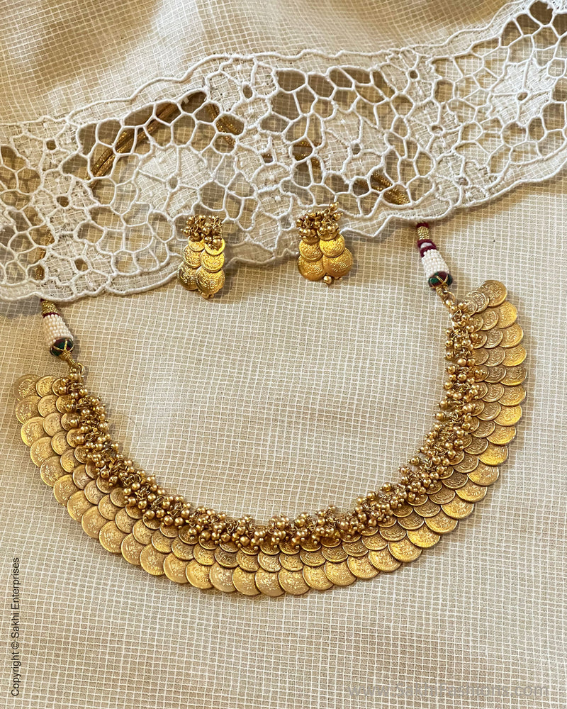 Kasu mala shop necklace gold