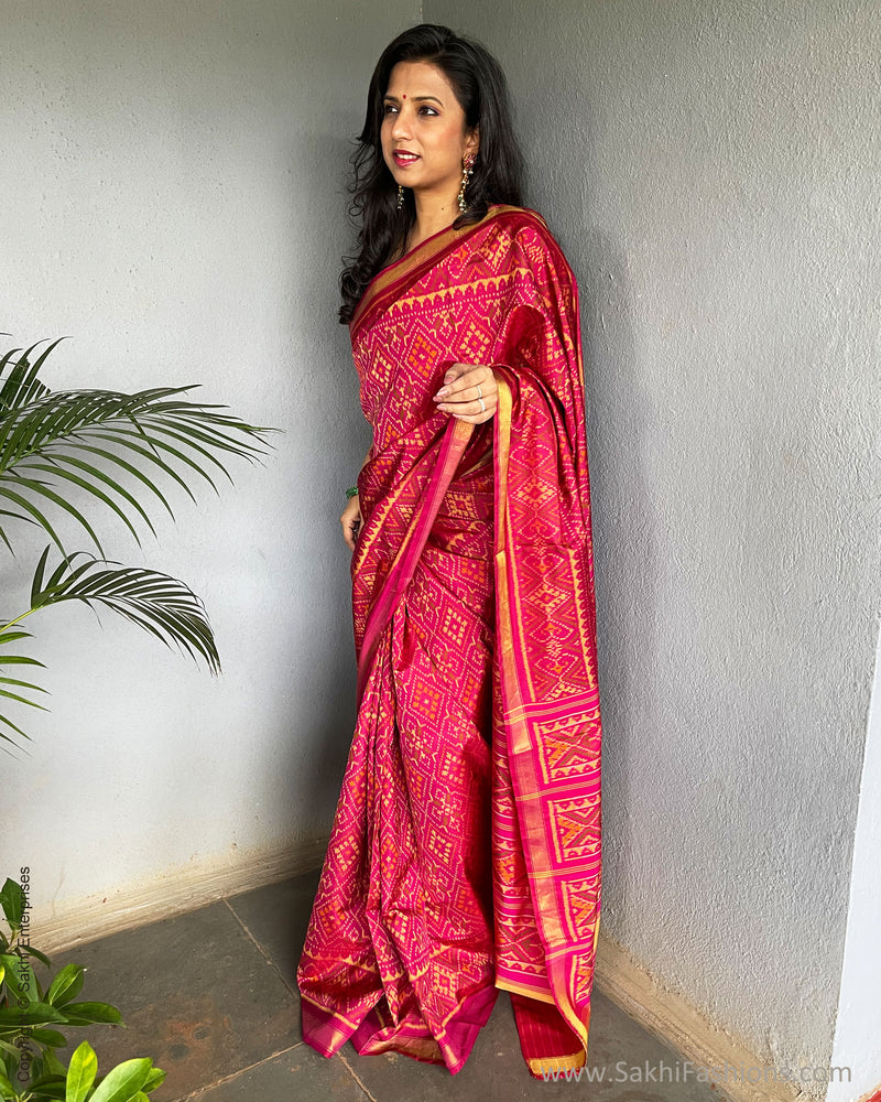 EE-S46932 Pink Rajkot Sari