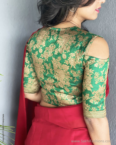 Red Organza chiffon Insta Sari or Ready saree | Sakhi Fashions ...