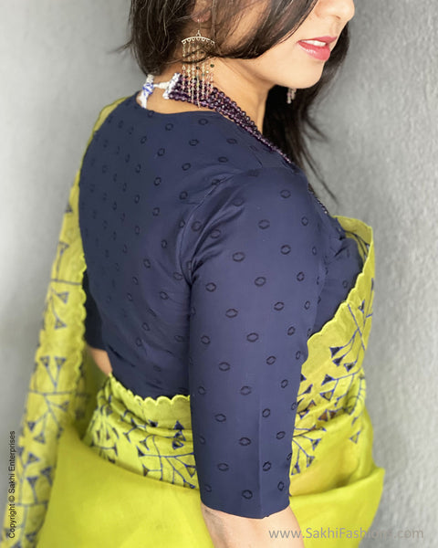 Blue Hakoba Blouse | Sakhi Fashions – sakhifashions