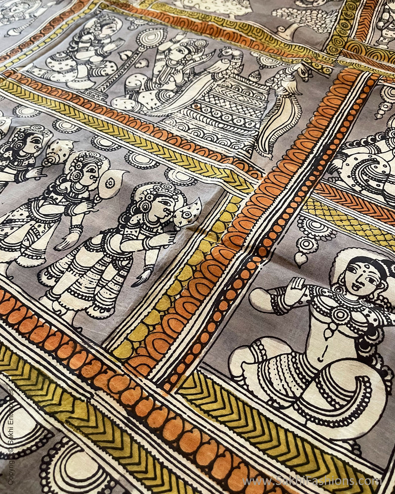 BL-V02542 Collage Silk Kalamkari