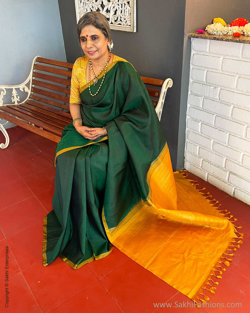 EE-V10849 Green Kanchi Saree