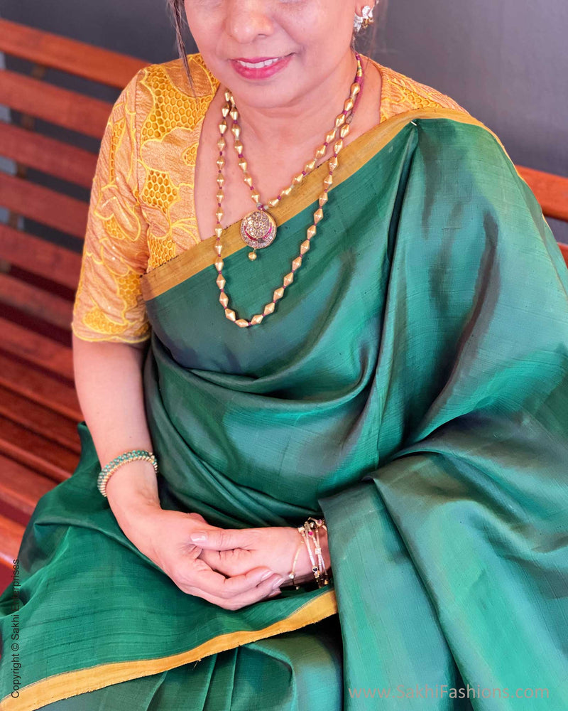 EE-V10849 Green Kanchi Saree