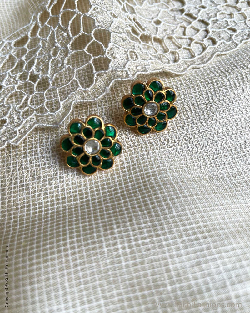 AS-V17723 Green Earring