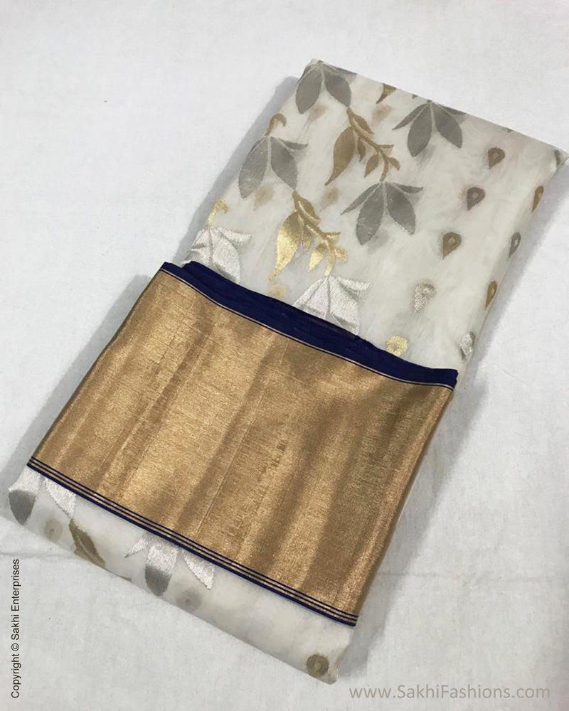 EE-S25490 Chanderi Kora Silk