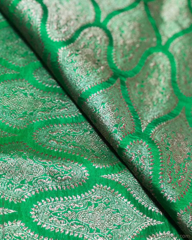 BL-F25903 Green Banarsi Blouse