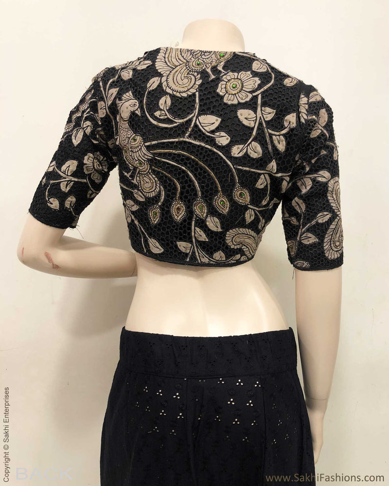 BL-S10205 Black Cutwork Rblouse