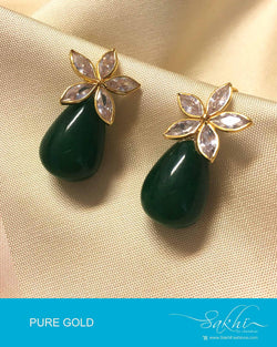 AGDP-8965 - Multi Pure Gold Earring