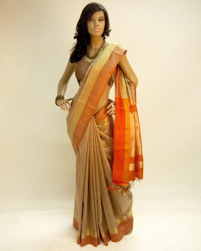 Buy Pherozi Blue Hand-Embroidered With Gujarati Stitch Dupion Silk Saree  (With Blouse) 16379 | www.maanacreation.com