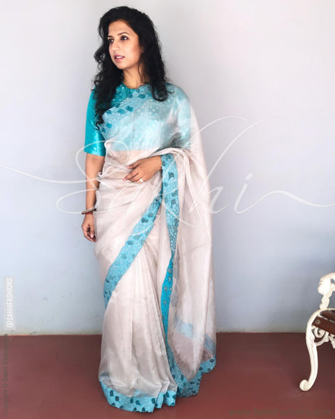 Silver & Pure Tissue Kota Saree | Sakhi Fashions – sakhifashions