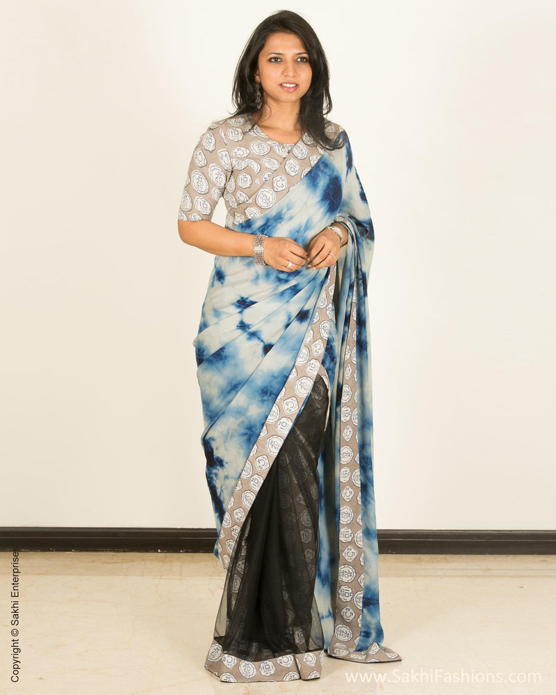 Sari Petticoat Stitched Indian Saree Petticoat Adjustable Waist Sari Skirt  (Light Blue) - Walmart.com