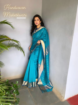 EE-S50635 Turq Blue Maheshwari