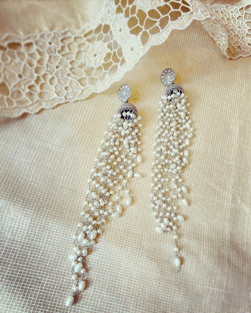 AJ V10275 Pearl Dangler Jhumka