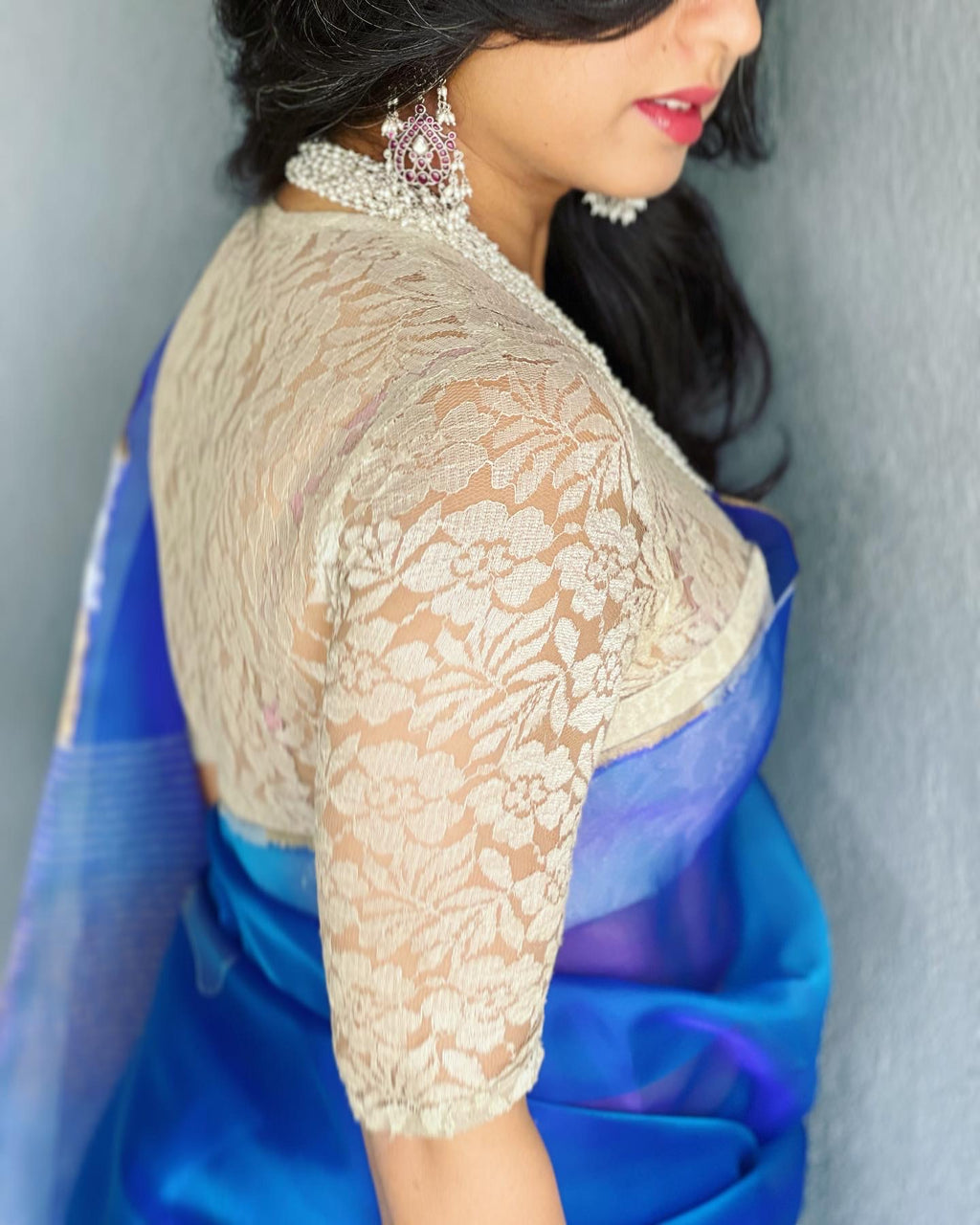 Latest 20 Lace Saree Blouse Designs To Try in 2023 - Tips and Beauty | Net saree  blouse designs, Lace saree, Lace blouse design