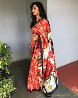 EE-S38142 Print Play Red Sari